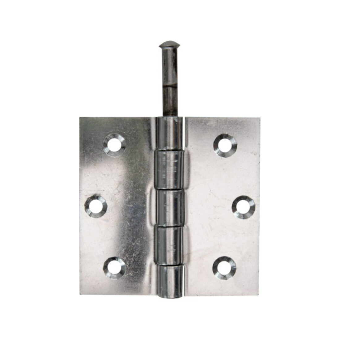 GAH Alberts Charnière de porte avec axe inox amovible carré, L76xH76mm inox mat