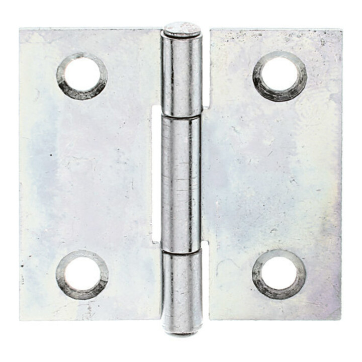 GAH Alberts Charnière de porte carrée, L31xH31mm avec axe inox affleurant