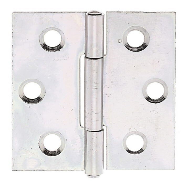 GAH Alberts Charnière de porte carrée, L38xH38mm avec axe inox serti