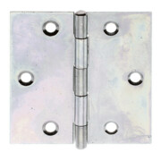 GAH Alberts Charnière de porte carrée, L64xH64mm avec goupille inox jaune, zingué