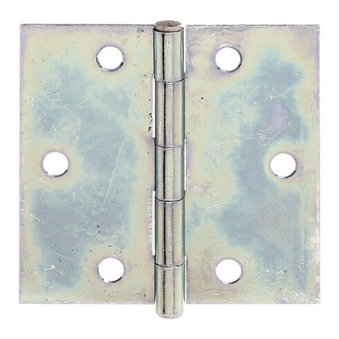 GAH Alberts Charnière de porte carrée, L82xH82mm avec axe inox riveté