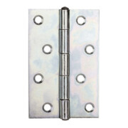 GAH Alberts Charnière de porte demi-large, roulée L65xH101mm galvanisée sendzimir
