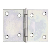 GAH Alberts Charnière de porte large, B104, 5xH70mm avec axe inox zingué-3