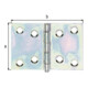 GAH Alberts Charnière de porte large, L74xH50mm avec axe inox poli zingué-3