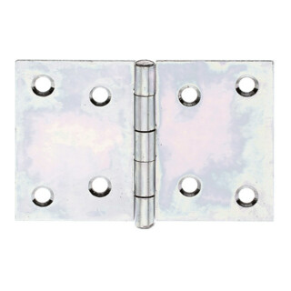 GAH Alberts Charnière de porte large, L90xH60mm avec axe inox encastré zingué sendzimir