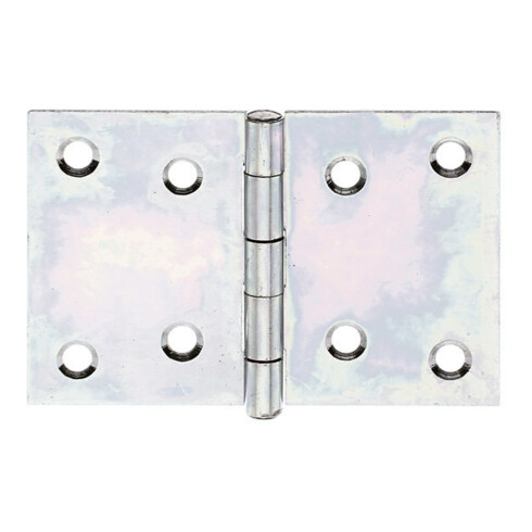 GAH Alberts Charnière de porte large, L90xH60mm avec axe inox encastré zingué sendzimir