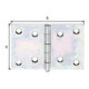 GAH Alberts Charnière de porte large, L90xH60mm avec axe inox encastré zingué sendzimir-3