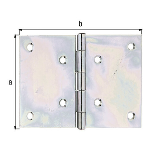 GAH Alberts Charnière de porte roulée large L152xH100mm galvanisée sendzimir