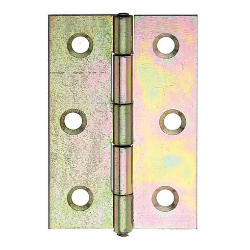 GAH Alberts Charnière de porte semi-large, roulée L43xH63mm galvanisée sendzimir