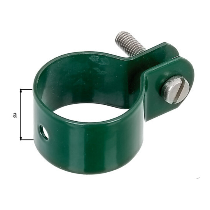GAH Alberts Colliers de fixation zingués vert 34 mm