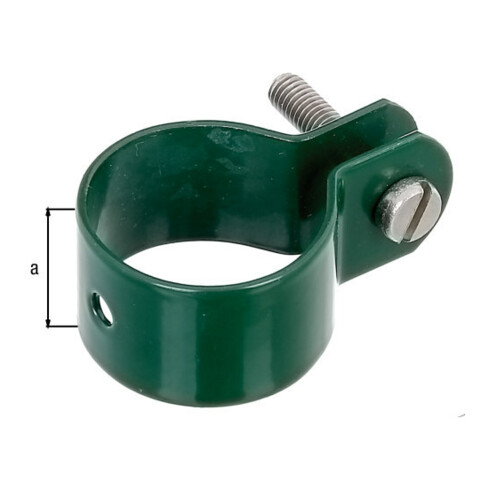 GAH Alberts Colliers de fixation zingués vert 34 mm