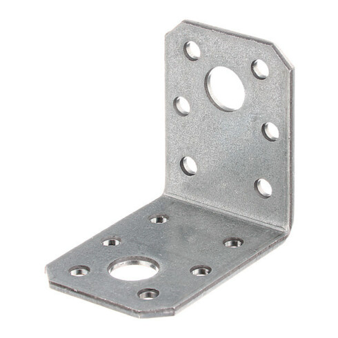 GAH Alberts Connecteur d'angle 50x50x35x2,5mm acier brut, zingue Sendzimir