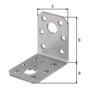 GAH Alberts Connecteur d'angle 50x50x35x2,5mm acier brut, zingue Sendzimir-3