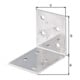 GAH Alberts Connecteur d'angle 50x50x40x2mm inoxydable, acier inoxydable-1