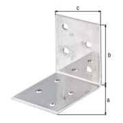 GAH Alberts Connecteur d'angle 50x50x40x2mm inoxydable, acier inoxydable