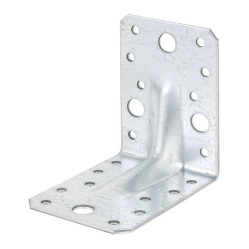GAH Alberts Connecteur d'angle avec nervure 90 x 90 x 65 mm acier galvanisé CE