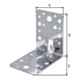 GAH Alberts Connecteur d'angle avec nervure 90x90x65mm inox blk sans CE-1