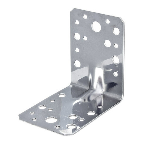 GAH Alberts Connecteur d'angle avec nervure 90x90x65mm inox blk sans CE