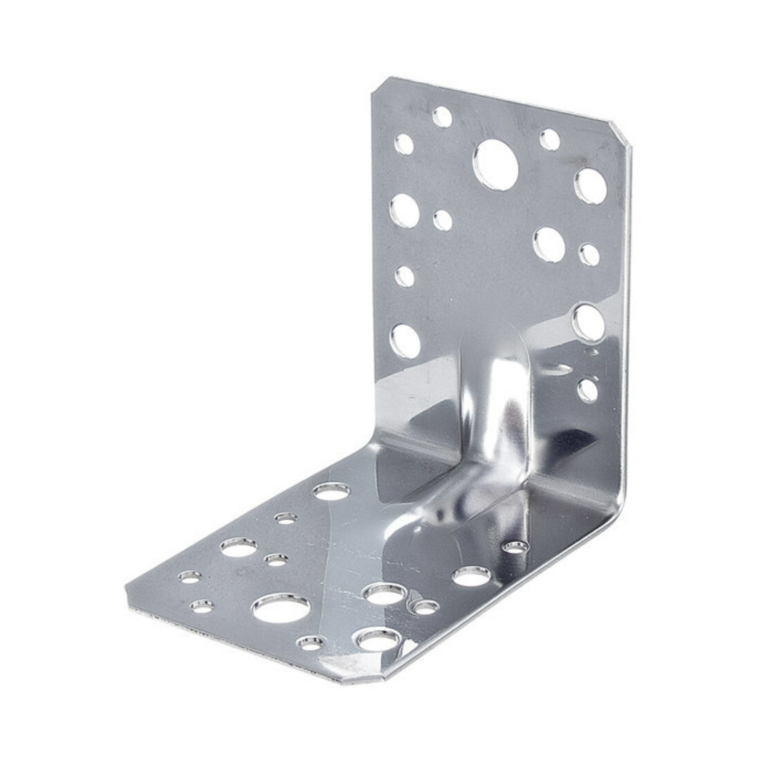 GAH Alberts Connecteur d'angle avec nervure 90x90x65mm inox blk sans CE