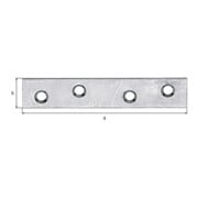 GAH Alberts Connecteur plat 80 x 15 mm acier, jaune zingué sendzimir-3