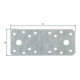 GAH Alberts Connecteur plat droit 135x55x135x2,5 mm acier zingué-3