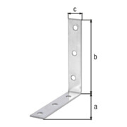 GAH Alberts Équerre 100x100x19mm Acier inoxydable, inoxydable