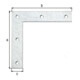 GAH Alberts Équerre d'angle bois L 160 x H 160 mm droite acier brut sendzimir-1