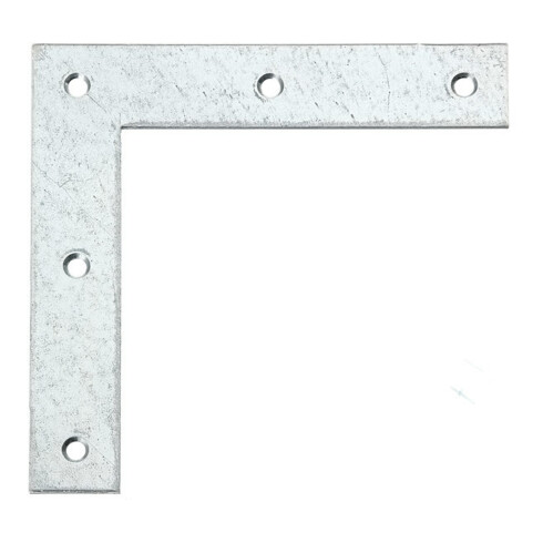 GAH Alberts Équerre d'angle bois L 160 x H 160 mm droite acier brut sendzimir