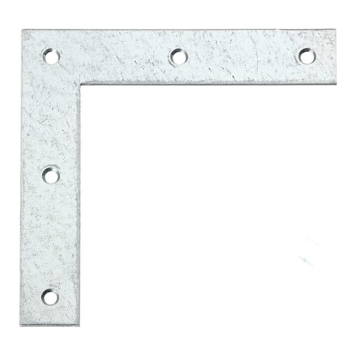 GAH Alberts Équerre d'angle bois L 160 x H 160 mm droite acier brut sendzimir