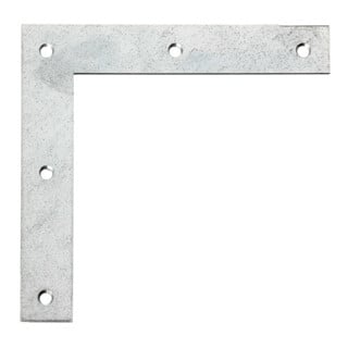 GAH Alberts Équerre d'assemblage bois L 120 x H 120 mm acier brut zingué