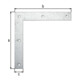 GAH Alberts Équerre d'assemblage bois L 200 x H 200 mm acier brut zingué-3