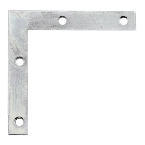 GAH Alberts Équerre droite pour meubles bois L 75 x H 75 mm acier jaune doré galvanisé