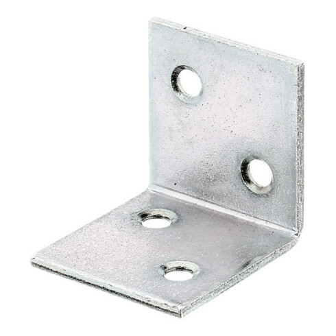 GAH Alberts Équerre large 30x30x30x2mm Acier brut, jaune zingue sendzimir