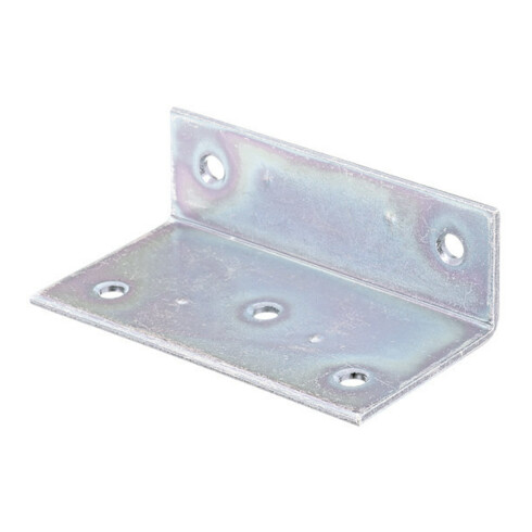 GAH Alberts Équerre large 40x25x75x2mm acier brut, jaune zingué sendzimir