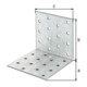 GAH Alberts Équerre perforée sans raidisseur 80 x 80 x 80 mm acier galvanisé CE-1