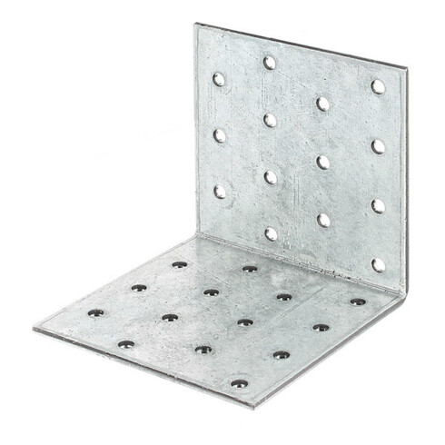 GAH Alberts Équerre perforée sans raidisseur 80 x 80 x 80 mm acier galvanisé CE