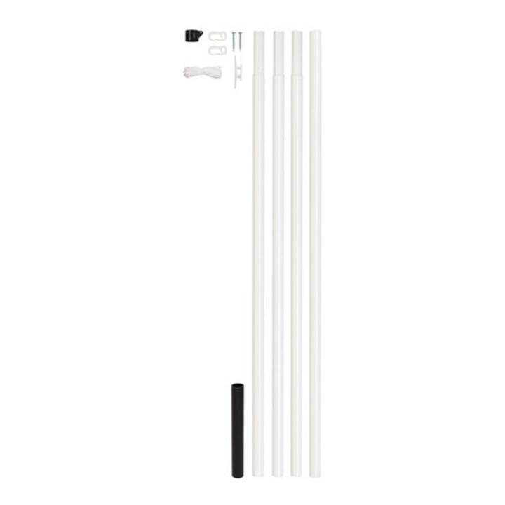 GAH Alberts Fahnenmast 42 mm Stahlrohr, Gesamtl. 6, 15m
