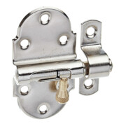 GAH Alberts Feder-Grendelriegel mit befestigter Schlaufe B40xL75mm silber, vernickelt-3