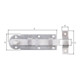 GAH Alberts Fenêtrier avec poignée bouton, droit H26xL80, course 18,5mm inox poli-1