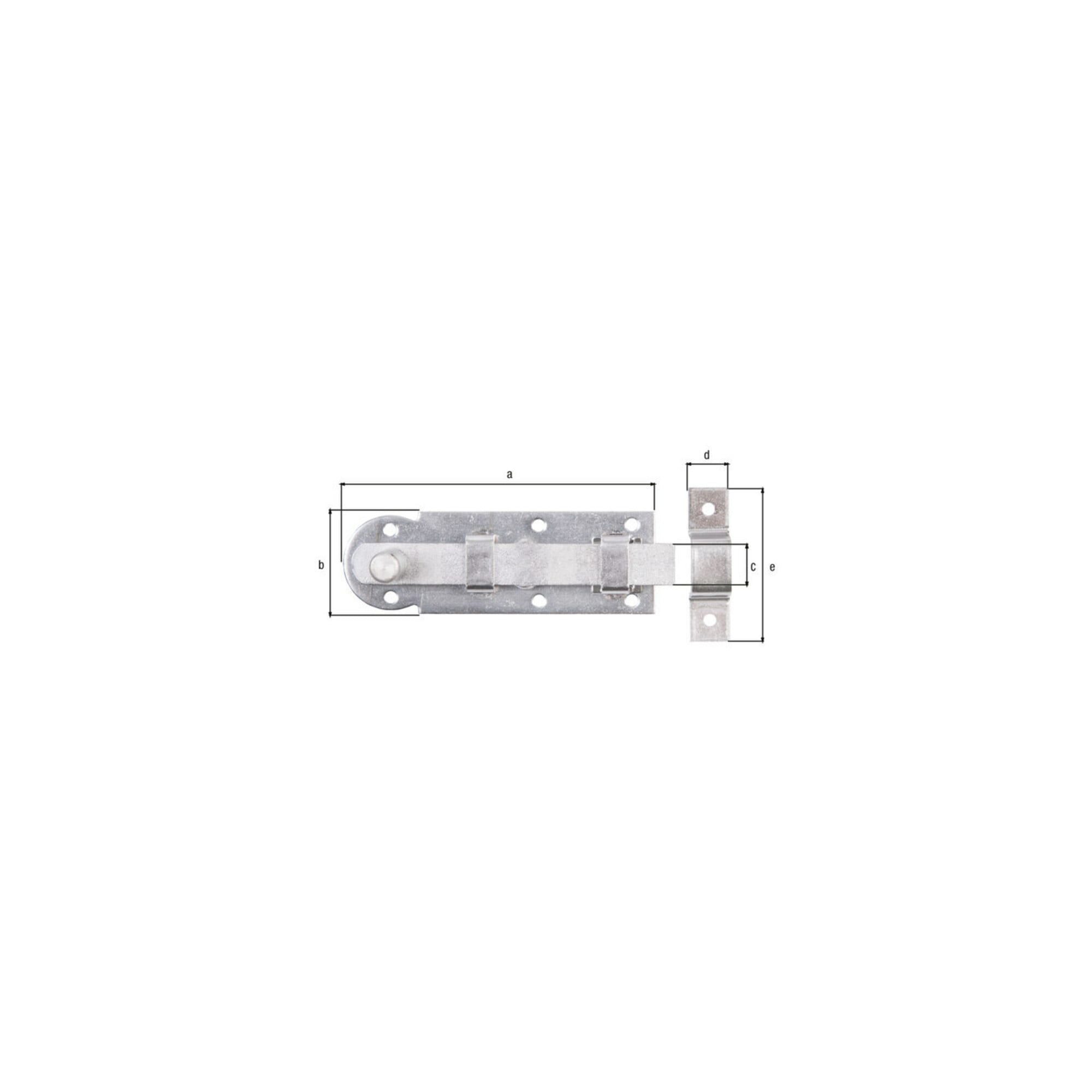 GAH Alberts Fensterriegel mit Knopfgriff, gerade B26xL80, Hub18, 5mm Edelstahl blank