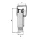GAH Alberts Fermeture à levier pour caisse sans œillet ni crochet L94mm inoxydable-1