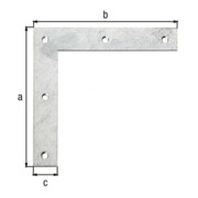 GAH Alberts Holzverb.-Eckwinkel L 120 x H 120mm gerade Stahl roh sendz.-3