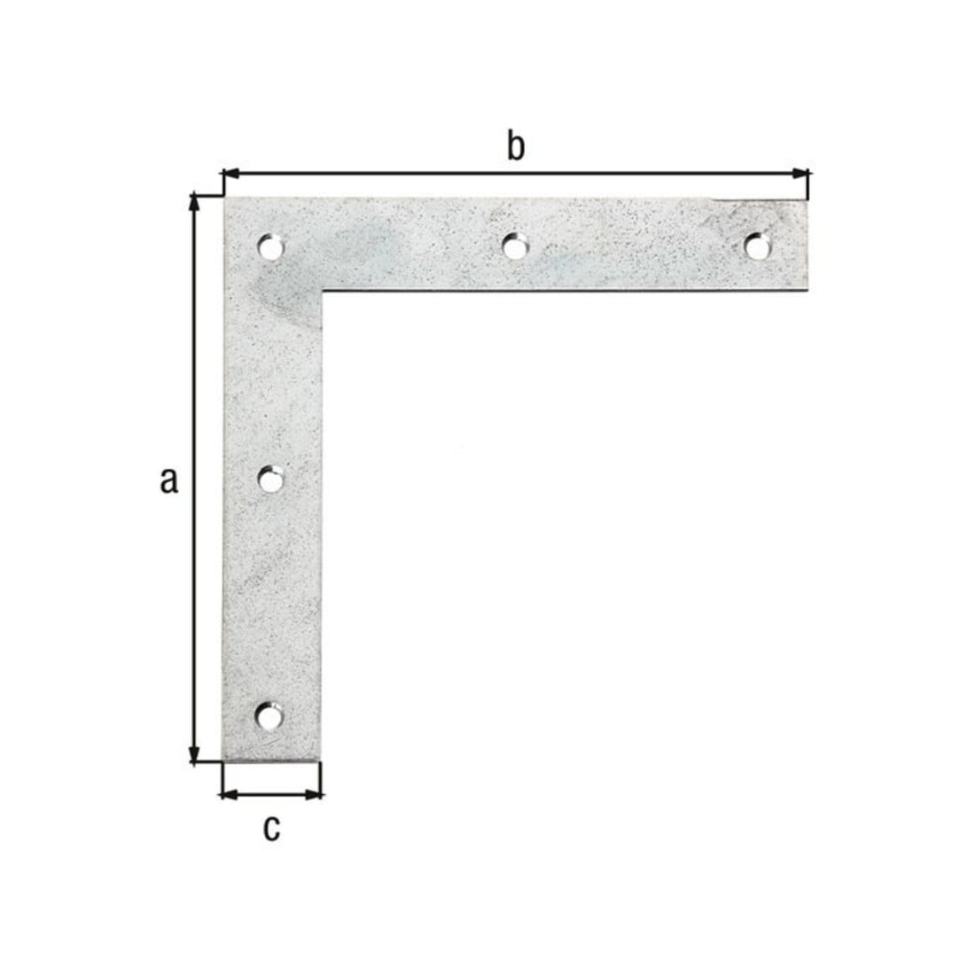 GAH Alberts Holzverb.-Eckwinkel L 120 x H 120mm gerade Stahl roh sendz.