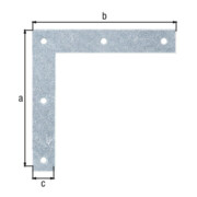 GAH Alberts Holzverb.-Möbelwinkel gerade L 100 x H 100mm Stahl goldgelb sendverz.-3