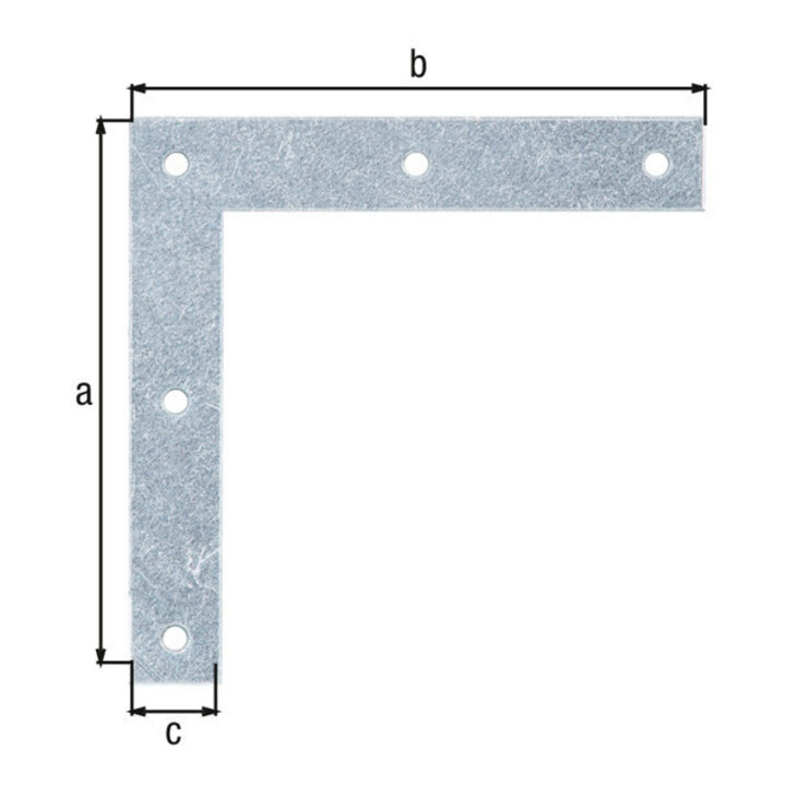GAH Alberts Holzverb.-Möbelwinkel gerade L 100 x H 100mm Stahl goldgelb sendverz.