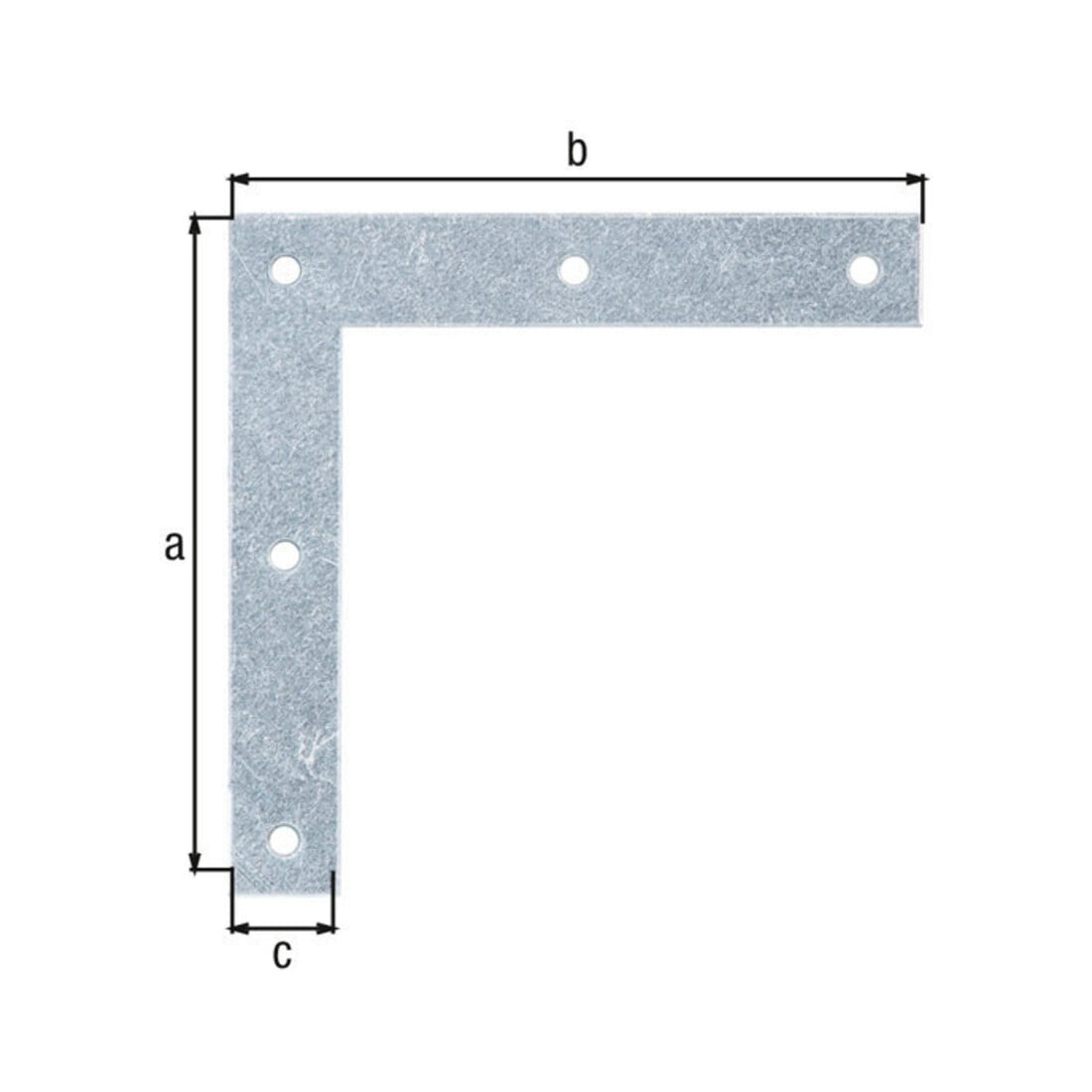 GAH Alberts Holzverb.-Möbelwinkel gerade L 100 x H 100mm Stahl goldgelb sendverz.