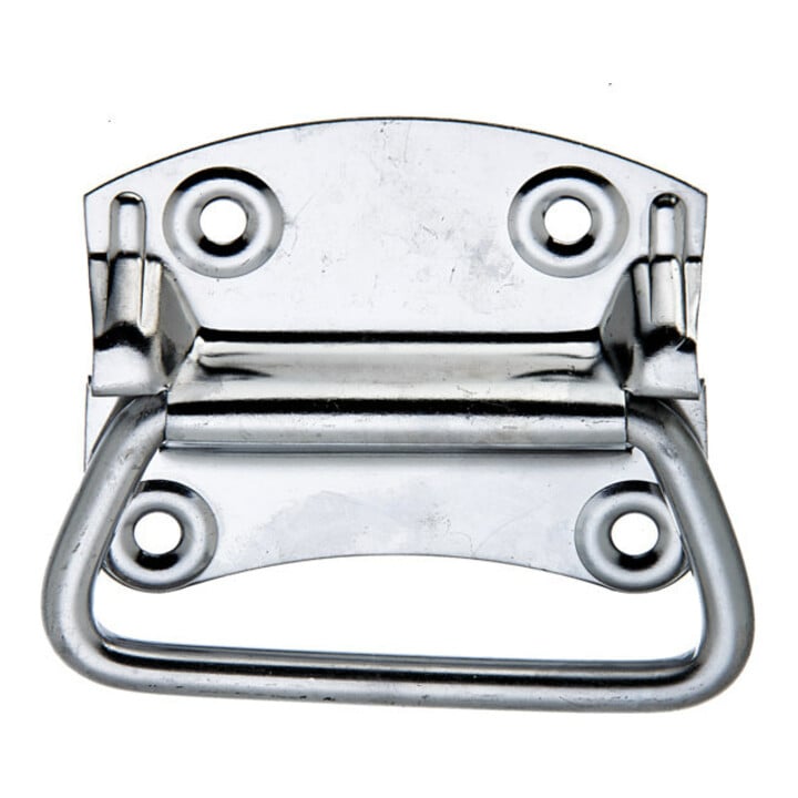 GAH Alberts Kistengriff für Koffer L92mm, B80mm, S1, 2mm Edelstahl