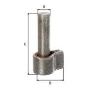 GAH Alberts Kloben 13 mm pour soudure Acier brut-4