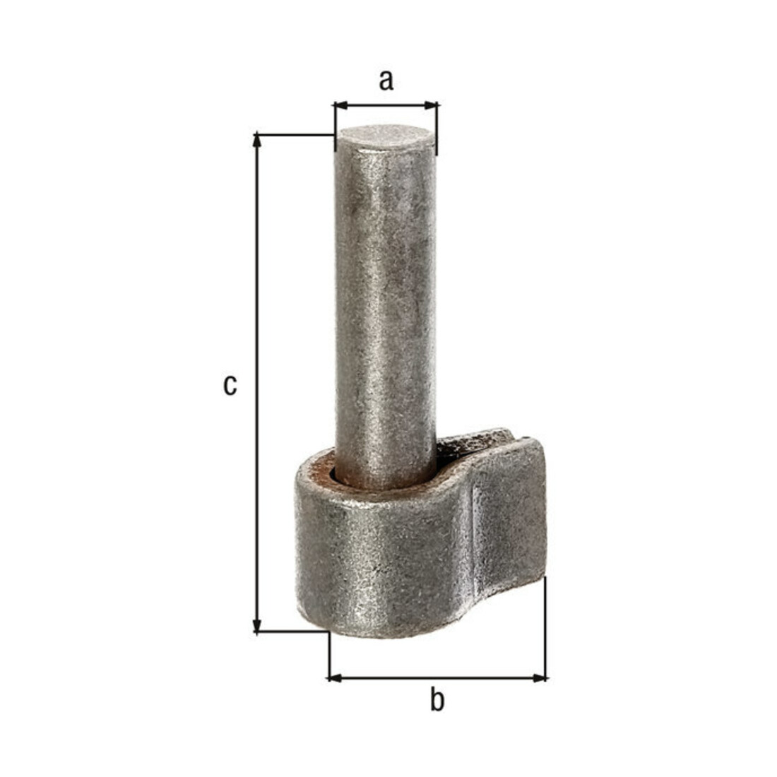 GAH Alberts Kloben 13 mm pour soudure Acier brut