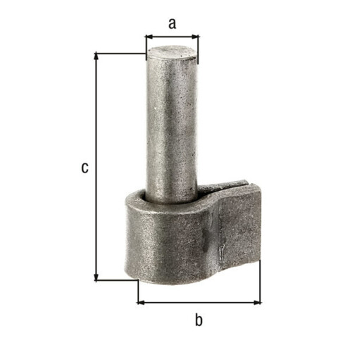 GAH Alberts Kloben 16 mm pour soudage Acier brut